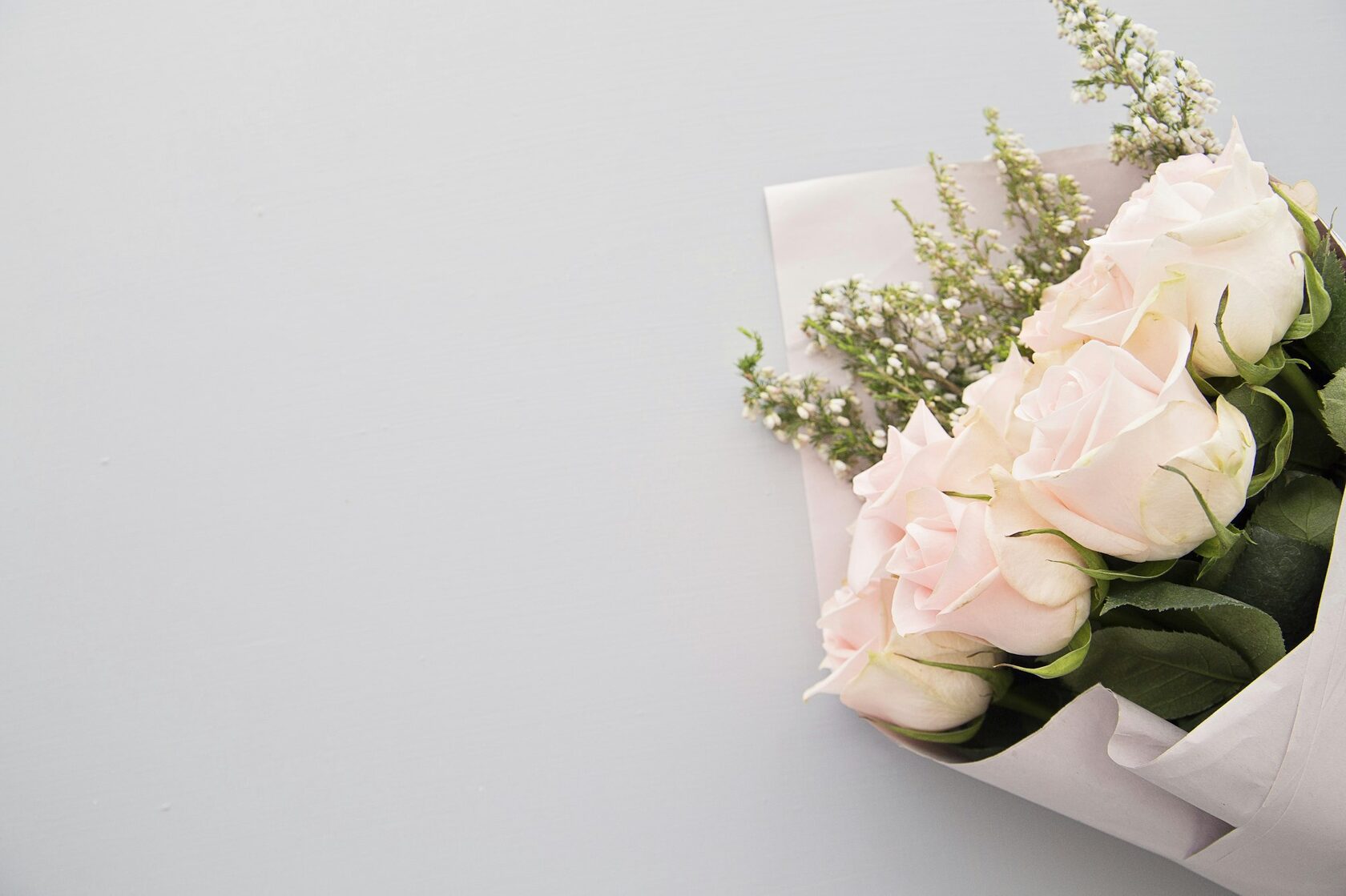 Buquete de rosas cor-de-rosa